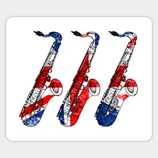 Saxophone UK Flag Saxophonist Sax Player British Musician Sticker